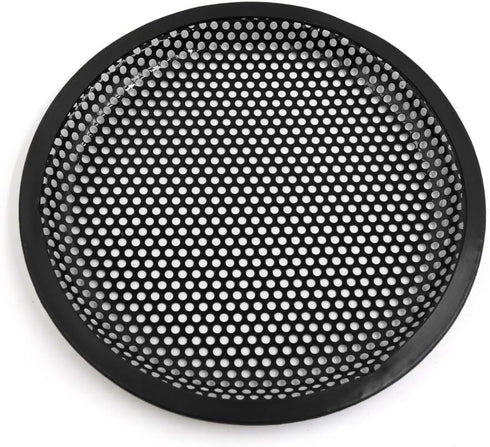 uxcell 4pcs 8'' Black Metal Car Speaker Subwoofer Mesh Cover Protective Grill Replacement
