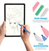 Homoyoyo 7pcs Colorful Drawing Stylus with Tether, Replacement Pen for LCD Writing Tablet, Drawing Board, Doodle Pad