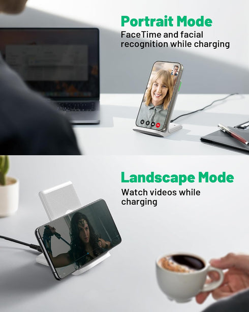 INIU 15W 17 16 15 14 13 12 S23 S22 S21 20 Wireless Charger Station, Fast Wireless Charging Stand for Official and Home