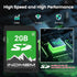 INDMEM 2GB 2 Pack 2GB 4 2G SD Card, Class Flash Memory Card SLC Standard Secure Digital Cards for Old Digital Camera