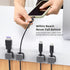 Magnetic Cable Clips, 6 Pack Under Desk Cord Management for Nightstand, Home Office, Kitchen, Crystal Black