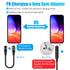 AGVEE 4 inch 30W USB-C to Lightning Cable Adapter, Type-C to 8 Pin Male Fast Charging for iPhone 13 12 11, Black