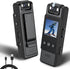icamdoor 1.3in Screen Body Camera, Sport Worn Camcorder, 1200mAh Portable Cam, 1080P Mini