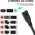 Meliya 2 4.9ft, 18 125V, 10 Prong TV Power Cord Compatible with Samsung, LG, TCL, Sony, Apple, Smart Roku, Vizio