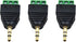 Poyiccot 3.5mm Screw Terminal Connector - 3.5mm 1/8 inch Male to AV 3 Screw Terminal Headphone Stereo Audio Connector