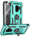 Androgate Samsung Galaxy S9 Case - Military-Grade Metal Ring Holder Kickstand, Shockproof Cover, Green