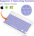 Ultra-Slim Bluetooth Rechargeable Keyboard for Samsung Galaxy S22 S23 Ultra and All Bluetooth Enabled Devices