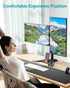 MOUNT PRO 2 27 inches,17.6lbs 75x75 100x100, Dual Monitor Stand, Free-Standing Full Motion Monitor Desk Mount Fits
