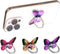 Ymapinc 3Pcs Butterfly Phone Ring Holder Colored Butterfly Shaped Cell Phone Grip Metal
