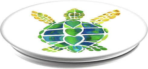 PopSockets Wireless Stand for Smartphones & Tablets - Turtle Love
