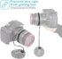 Foto&Tech Camera Lens Cap Leash with Elastic String, Compatible with Universal DSLR SLR Evil Mirrorless Cameras Video (x10)