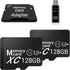 TIDEFORCIX 2-Pack 128GB Micro SD Cards with 1 USB 3.0 Reader Kit, V30