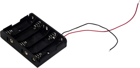 LampVPath (Pack 2 5 5 of AA Battery Holder with Leads, AA Battery Holder with Wires