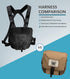 GAIARENA Binocular Harness Chest Pack, Waterproof Bino Harness with Rangefinder Pouch for 20x50 Binoculars (Full Size)