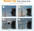 20W, 2 1 1 Pack TESSAN Travel Adapter PD Universal Power Adapter USB C USB A, Ultra Thin International Plug Adaptor