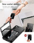 WeLoveCase Samsung Galaxy S22 Wallet Case with Credit Card Holder & Hidden Mirror, Shockproof Protection Cover (Black)