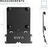 VIVO VESA Adapter Plate Bracket Kit for 24 inch M1 and M3 iMac Series Monitors, VESA up to 100x100, Black