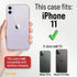 Scooch Wingmate Wallet Case for iPhone 11 with Card Holder - RFID Protection for 3 Cards - 10-Foot Drop Protection,
