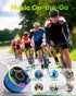 ssouwao IPX7 ssuowao Bluetooth Shower Speaker, Waterproof Portable Speakers with LED Display, FM Radio, Suction Cup
