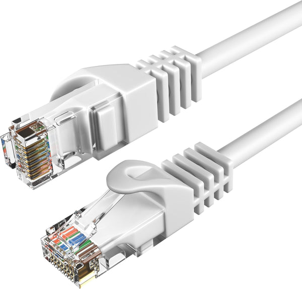 Cables Direct Online Cat6 20FT Network Ethernet Patch Cable, 550Mhz, Compatible with PC, Laptop, Router, White