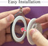 Magnetic Phone Grip Storage Keychain for Bag, Portable Popsocket Magnetic Phone Grip Ring Holder, MagSafe, White