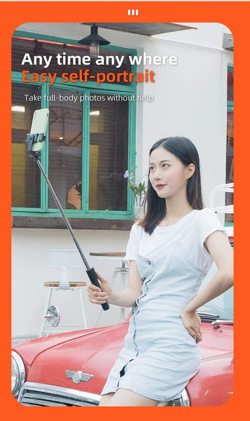 MYKOMI Stick,40 inch Recording,Black,(Selfie-StickH1Black) Selfie Extendable and Portable Stable Stick Tripod