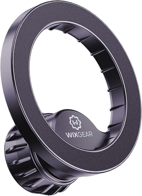 WixGear Mount Base for MagSafe iPhone 14 13 12, Universal Joint Ball Phone Holder Car Mount with Metal Plate