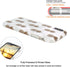 JAHOLAN Clear Bumper TPU Soft Rubber Silicone Case for iPhone Xs Max 2018, Shiny Rose Gold Pineapples Marble Design