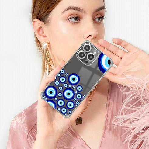 Roemary Eyes Case for iPhone 11, Blue Eyes Design with Screen Protector, Soft TPU Protective Case