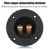 Terminal Connector, Pure Copper Plated Wiring Terminal, 48MM 2 Copper Binding Post Terminal Cable Connector