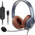 USB-C Over-Ear Noise-Canceling Headphones with Microphone & Volume Control, Long Cord for Laptops and Mobiles