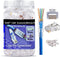 PETECHTOOL RJ45 CAT6 Pass Through Connectors, Gold Plated 8P8C Plugs and Strain Relief, 50x CAT6 Plug + 50x Strain