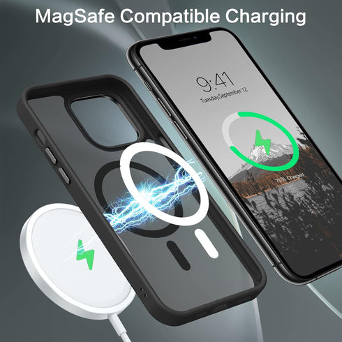 BENTOBEN iPhone 11 Pro Max Magnetic Case: Compatible with MagSafe, Translucent Matte Shockproof Protective Cover - 6.5"