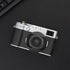 Haoge LH-X54B Square Metal Lens Hood with 49mm Adapter Ring for Fujifilm X100VI Fuji X100V Camera, Black