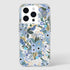 Rifle Paper Co. iPhone 15 Pro Case - Garden Party Blue, Compatible with MagSafe, 12ft Drop Protection, Slim Fit