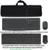 Neoprene Carrying Case Portable Protection Sleeve Pouch Bags for Logitech MK235 Wireless Keyboard and Mouse Combo/Arteck 2.4G Wireless Keyboard with Numeric Keypad for Windows(HW192)
