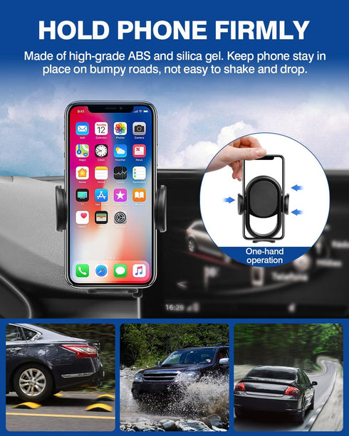 Autorder Custom Fit Car Phone Holder for 2017-2019 Audi A4/2018-2020 Q5, 360 Degree Rotation