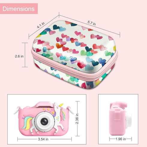 Fintie Kids Camera Case for Goopow/Mgaolo/CIMELR/Seckton/GKTZ/Desuccus/OZMI, Hard Carrying Bag with Inner Pocket,