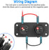 Cigarette Lighter Socket 12V Power Outlet, Qidoe Aluminum 40W Dual QC3.0 USB Charger Socket with LED Voltmeter Switch,