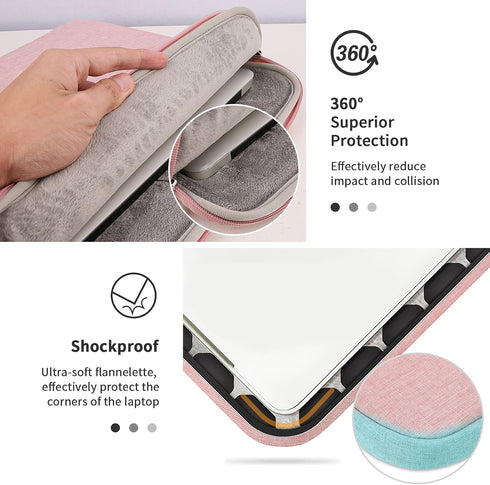 YXLILI Laptop Sleeve 15.6 inch Computer Case for Laptop Protective case with Handle Soft Lining Padded Bag Shock Resistant for 16 inch MacBook Pro Air Hp Acer Asus Lenovo Dell Chromebook by YXLILI