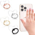 Nogeqi 4 Pack Transparent Phone Ring Grip Adjustable Phone Case Ring Phone Grip