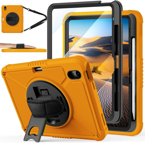 ZtotopCases for iPad (A16) 11th/10th Generation 11''/10.9'' with Screen Protector, Pen Holder, Handle