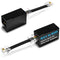 2-Pack RJ11 to RJ45 Adapter, Phone Line to Ethernet for Landline, Fax, DSL Modem Connection (Black, Made in USA)