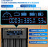 Swanlake 18650 4 3.7v 18650 26650 21700 18500 10400 Battery Charger, Bay Rechargeable Battery Charger with LCD Display