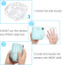 Fintie Clear Protective Case for Fujifilm Instax Mini 7+ Camera, Crystal Hard Shell Cover with Removable Rainbow Strap