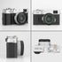 Haoge MC UV Camera Lens Protection Filter for Fujifilm X100VI, Fuji X100V Camera with Integrated Adapter Ring Black