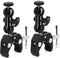 SLOW DOLPHIN Super Clamp w/1/4 and 3/8 Thread with Cool Double Ballhead Arm Adapter