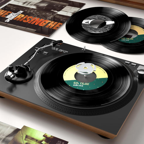 Facmogu 45 RPM Record Adapter, 7 Inch Vinyl Solid Aluminum Adapter for Turntables