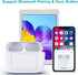 Wireless Charging Case for AirPods Pro 1st & 2nd Generation, Charger Replacement Cases with Bluetooth Pairing