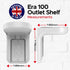 Sound Bass ERA100 Shelf Wall Outlet AC, White, Compatible with Sonos ERA 100, Easy Installation Mounting Kit Included